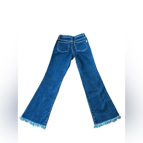 Revolt Jeans High Rise Flare With Track Stripe NOS Deadstock 90s Y2K NWT Sz 7 /8 - Picture 12 of 12
